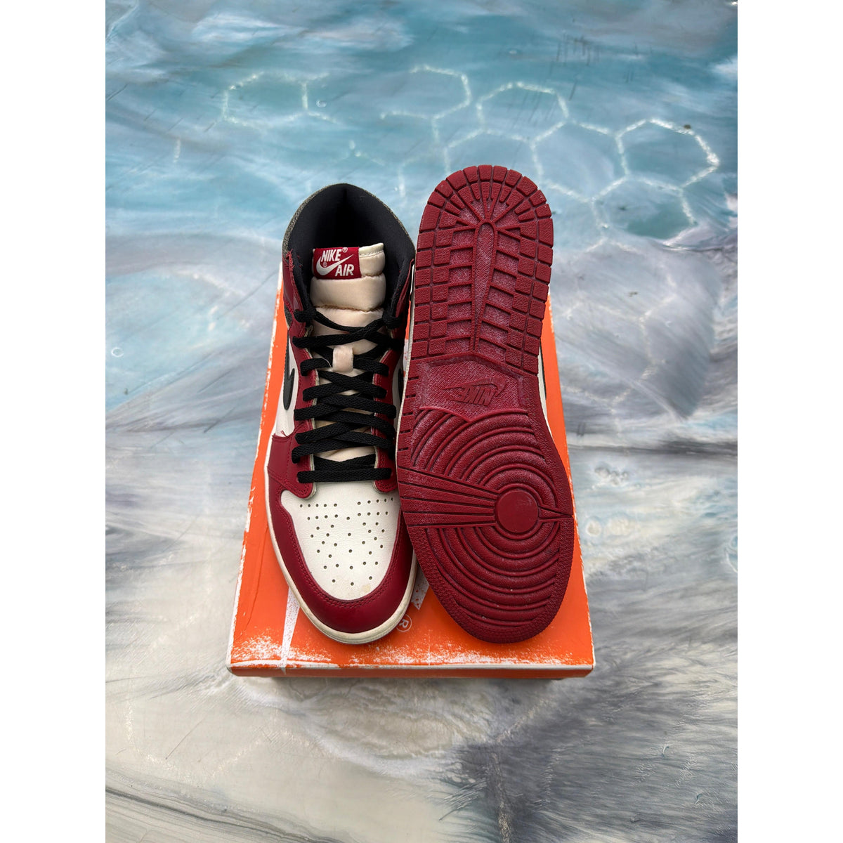 JORDAN 1 RETRO HIGH LOST & FOUND PRE OWNED SIZE 12
