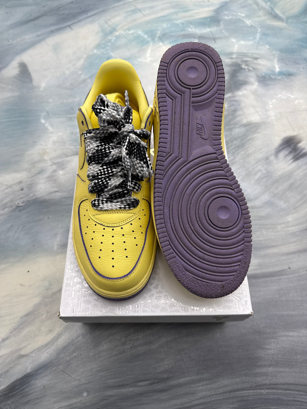 NIKE AIR FORCE 1 LOW PROTO KOBE BRYANT MAMBA MENTALITY PRE OWNED SIZE 11.5