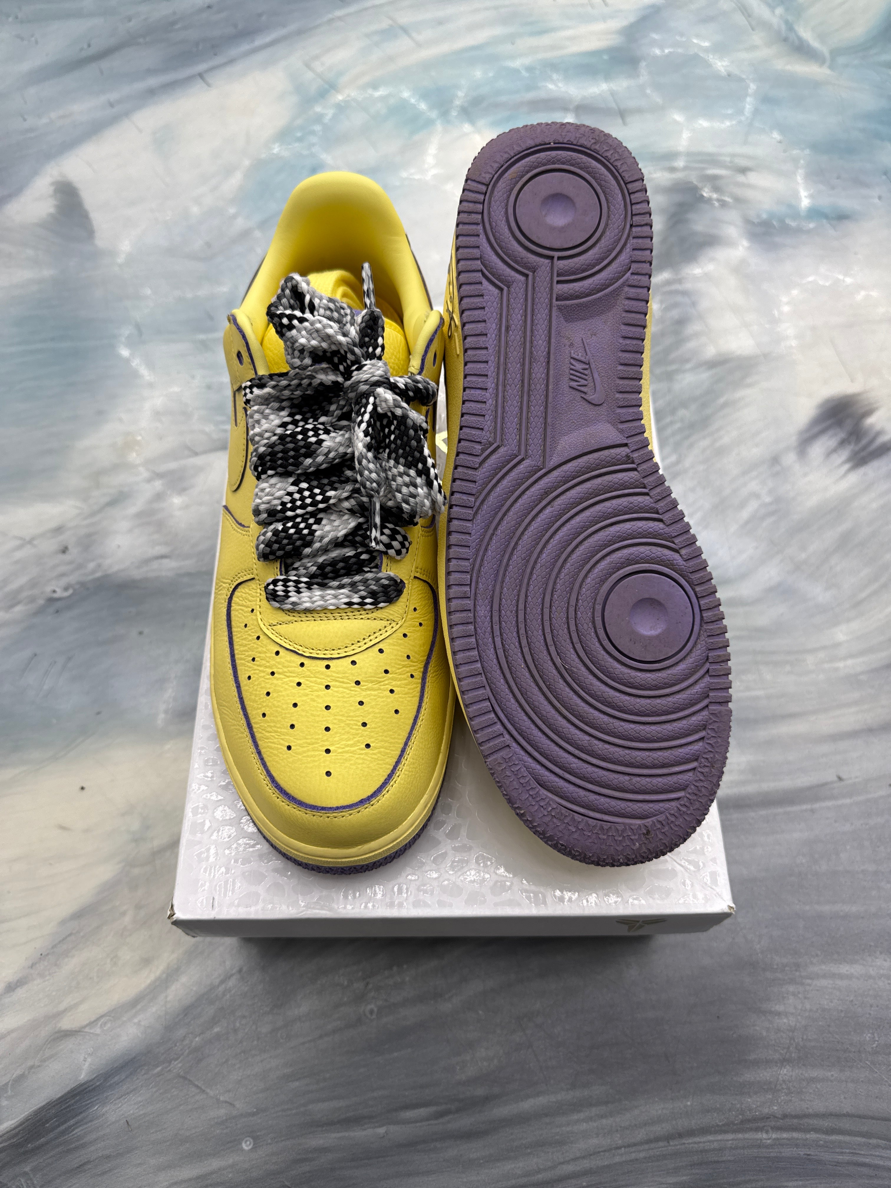 NIKE AIR FORCE 1 LOW PROTO KOBE BRYANT MAMBA MENTALITY PRE OWNED SIZE 11.5