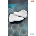 JORDAN 11 RETRO LEGEND BLUE PRE OWNED SIZE 11 NO BOX