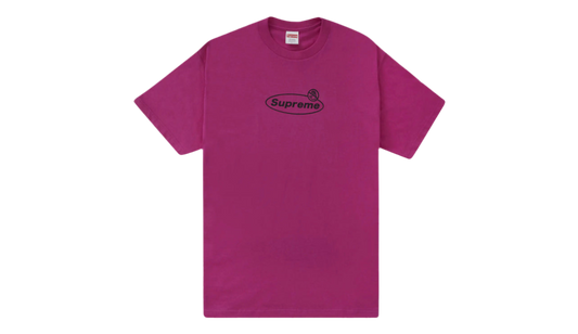 SUPREME WARNING TEE MAGENTA