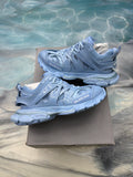 BALENCIAGA TRACK METALLIC LIGHT BLUE BRAND NEW SIZE 39 EU / 7M
