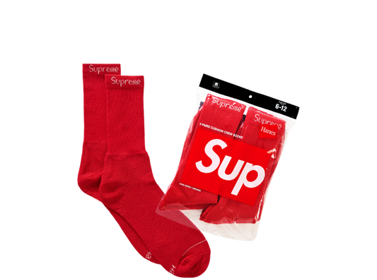 SUPREME HANES SOCKS (4 PACK)