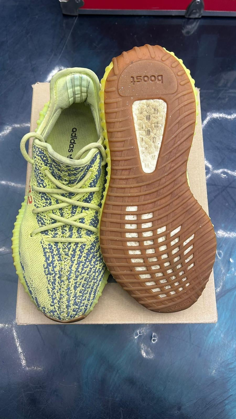 ADIDAS YEEZY BOOST 350 V2 SEMI FROZEN PRE OWNED SIZE 5