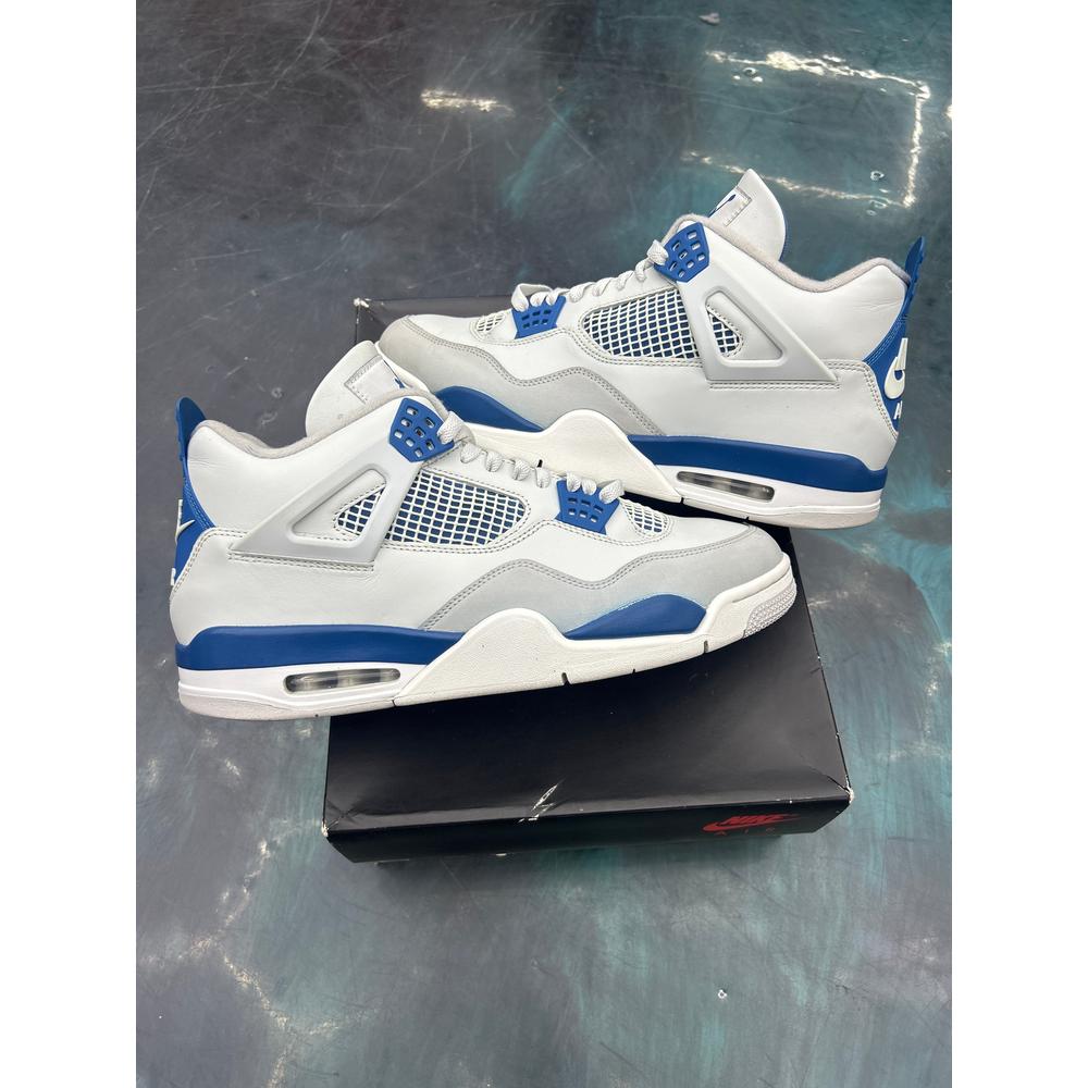 JORDAN 4 RETRO MILITARY BLUE PRE-OWNED SIZE 13