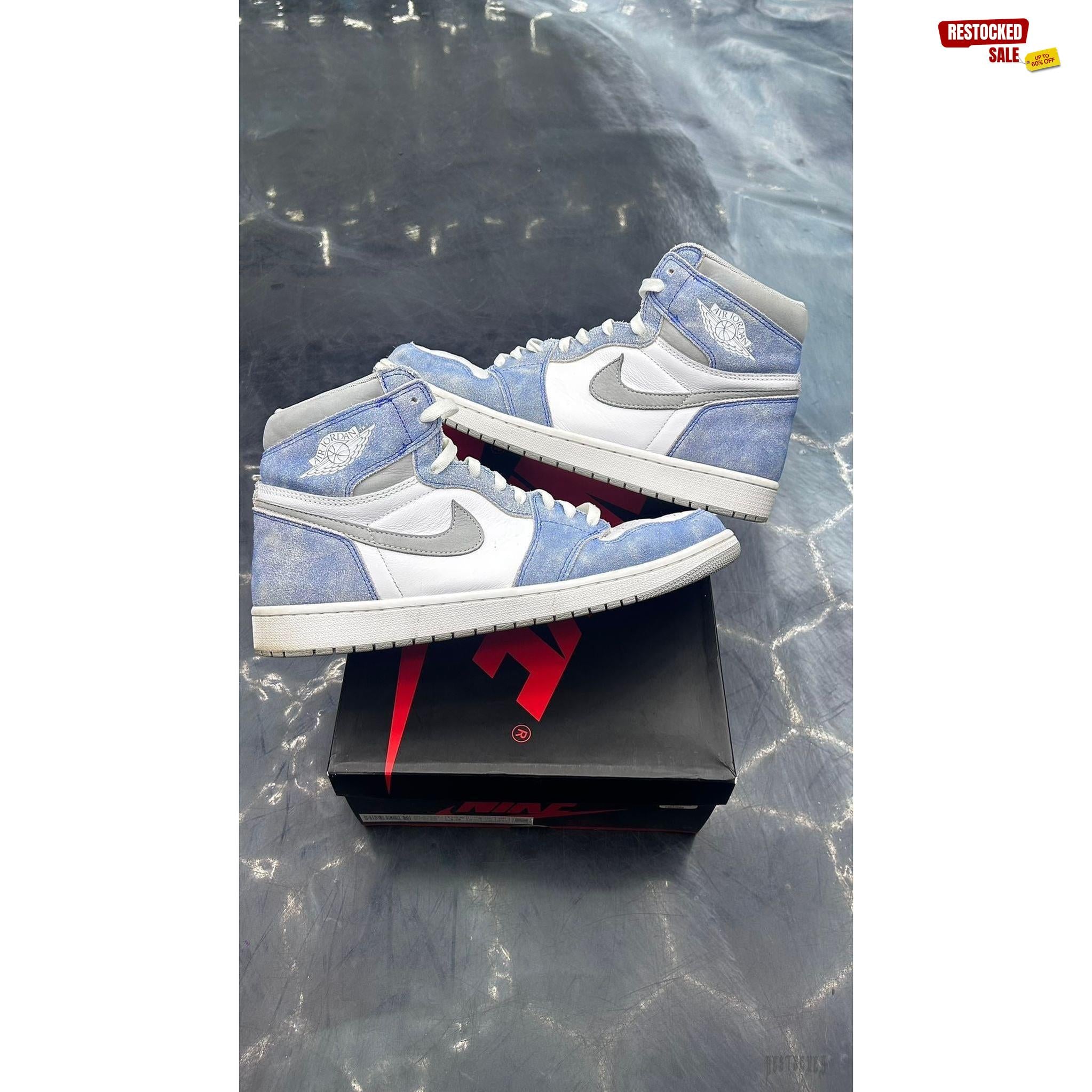 JORDAN 1 RETRO HIGH HYPER ROYAL SMOKE GREY PRE OWNED SIZE 13