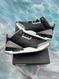 JORDAN 3 RETRO BLACK CEMENT PRE OWNED SIZE 8