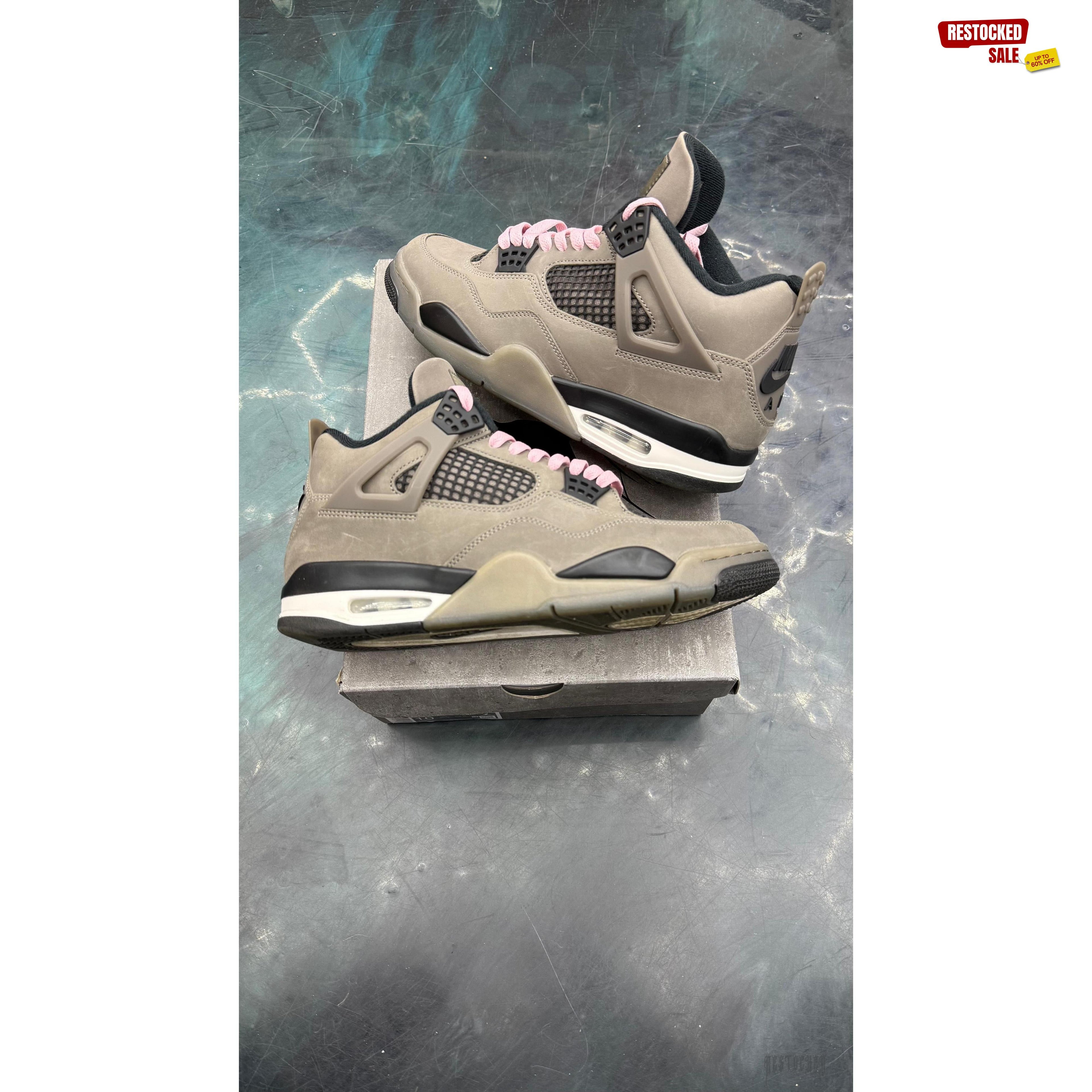 JORDAN 4 RETRO CAVE STONE PRE OWNED SIZE 10