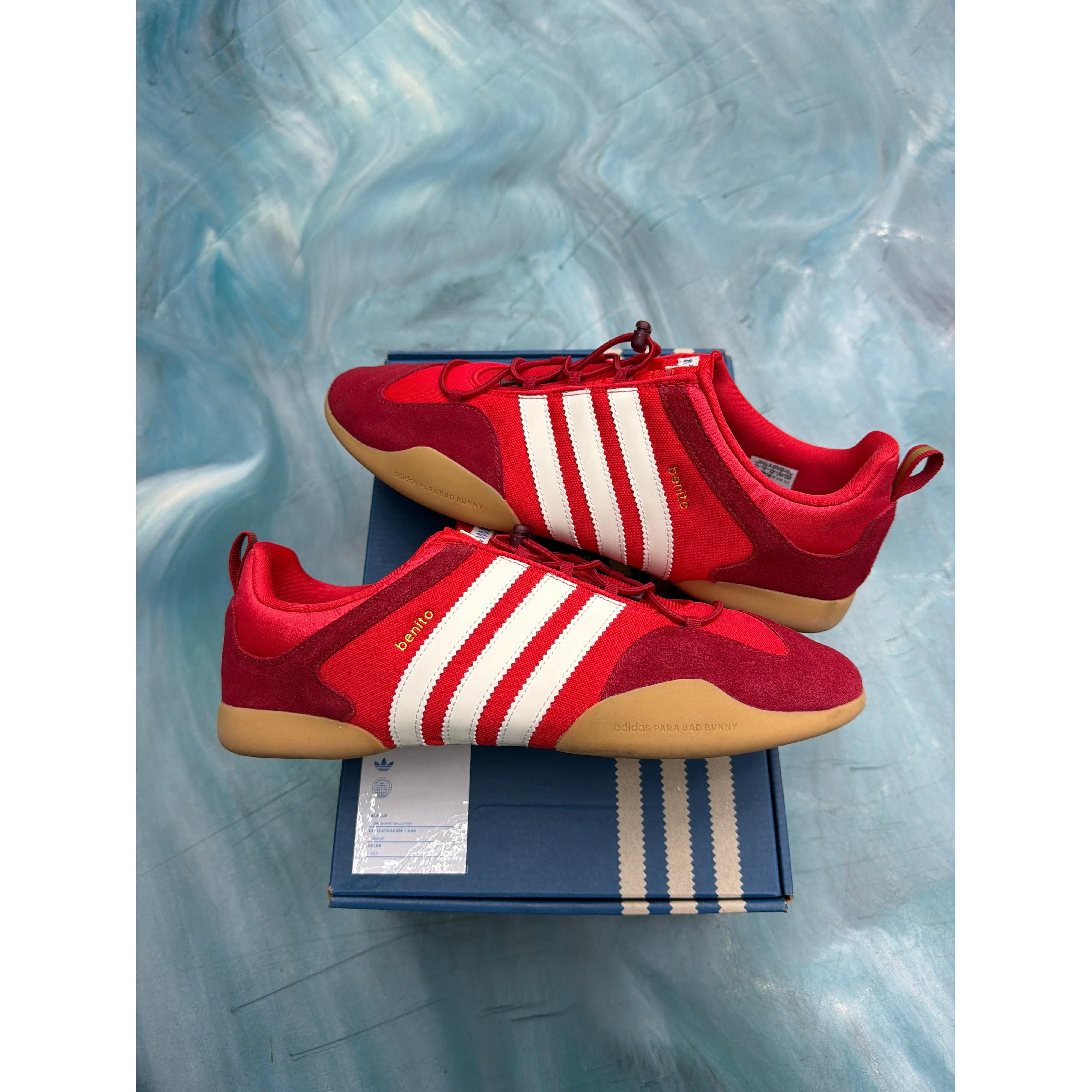 ADIDAS BALLERINA BAD BUNNY FLAMBOYAN PRE OWNED SIZE 11.5