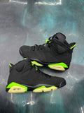 JORDAN 6 RETRO ELECTRIC GREEN PRE OWNED SIZE 11 NO BOX