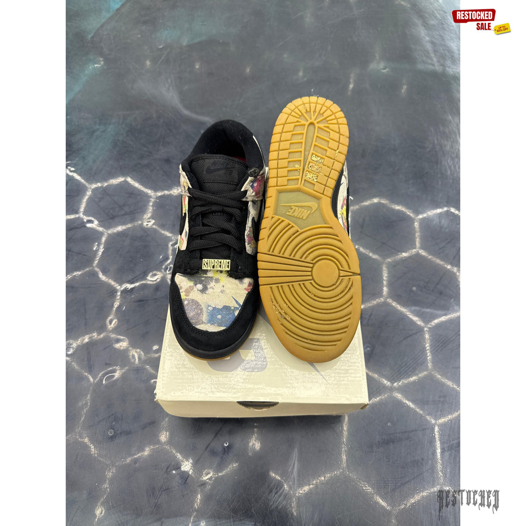NIKE SB DUNK LOW SUPREME RAMMELLZEE PRE OWNED SIZE 6