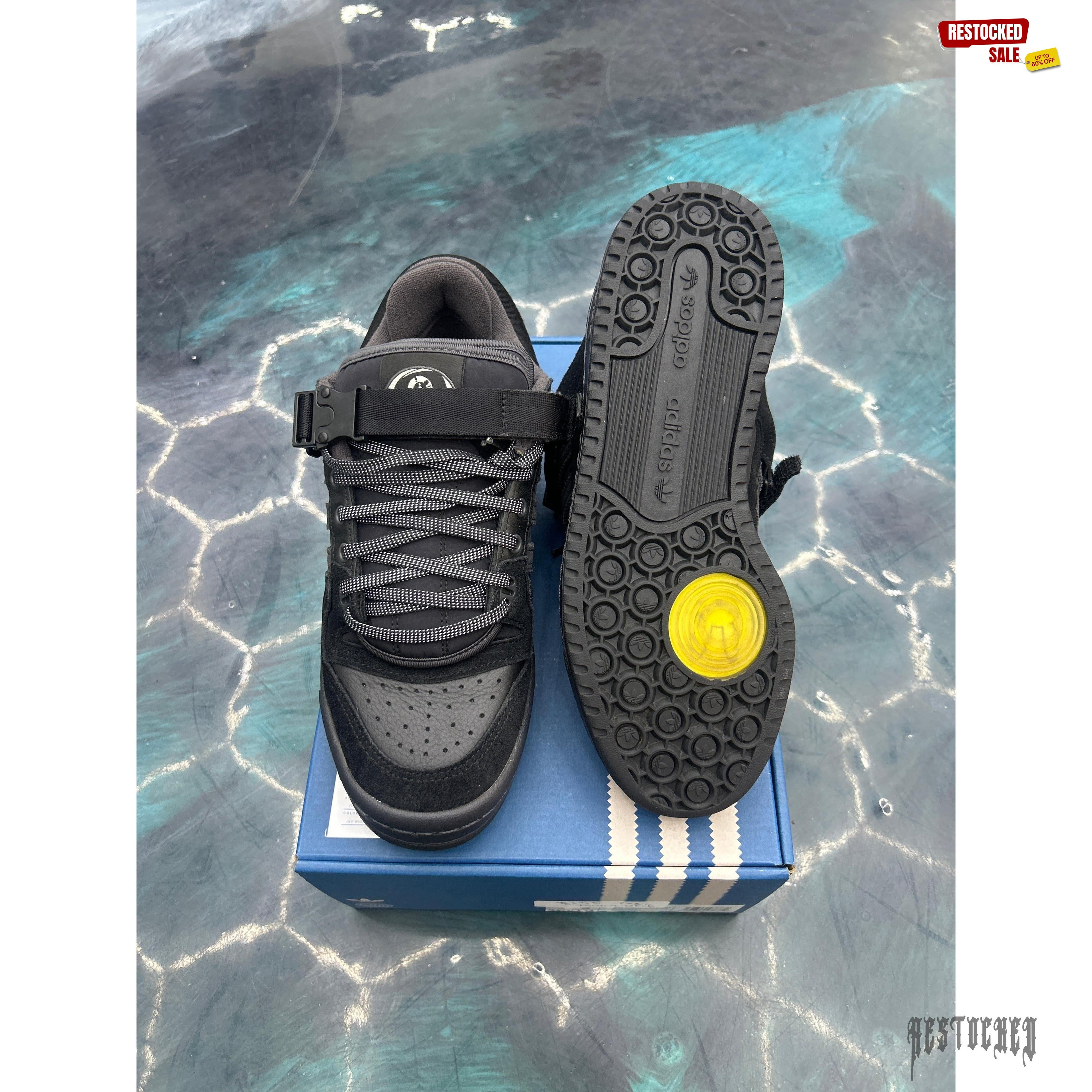 ADIDAS FORUM BUCKLE LOW BAD BUNNY BACK TO SCHOOL PRE OWNED SIZE 8 REP BOX