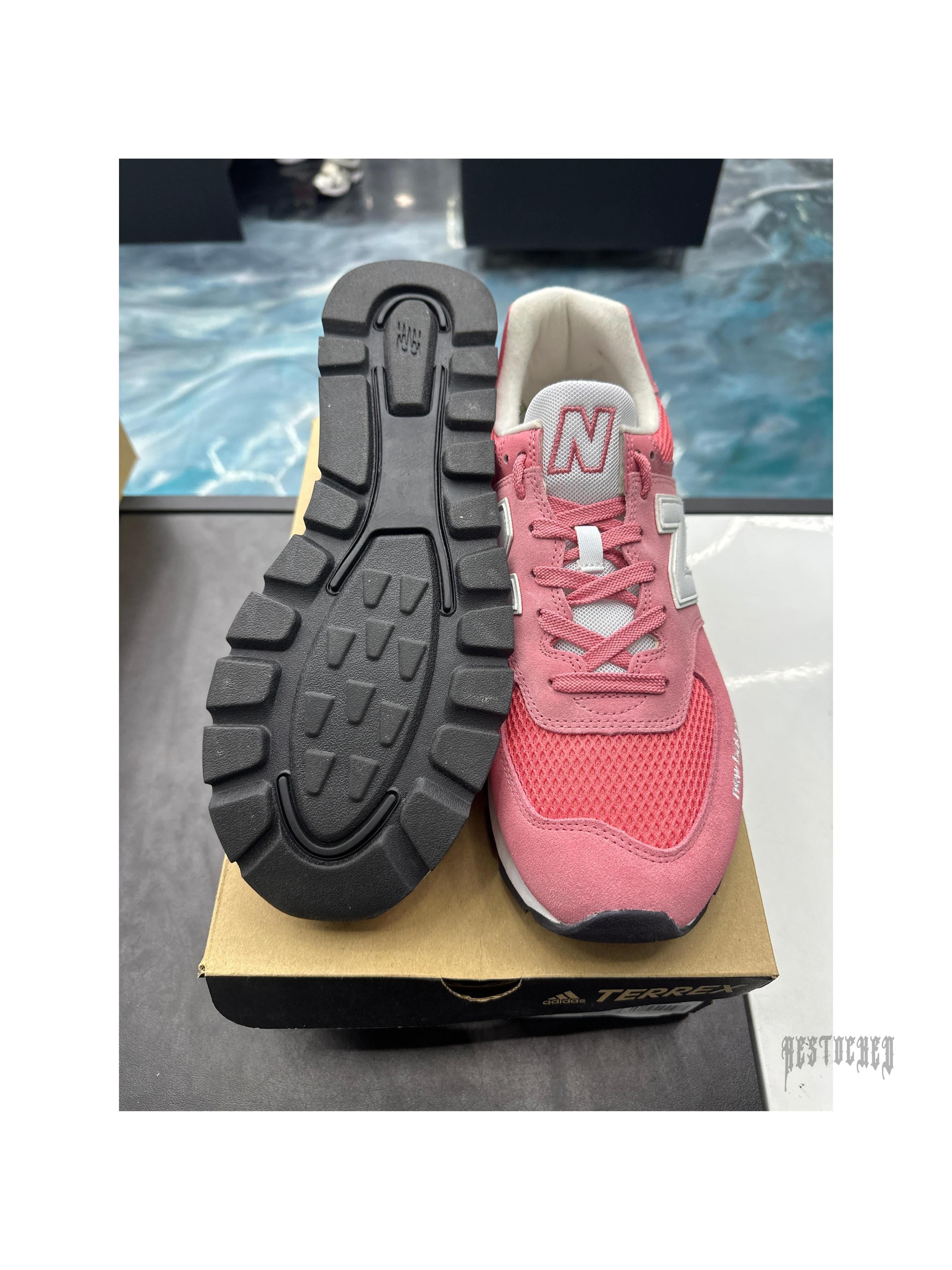 NEW BALANCE 574 RUGGED DESERT PINK PRE OWNED REP BOX SIZE 12
