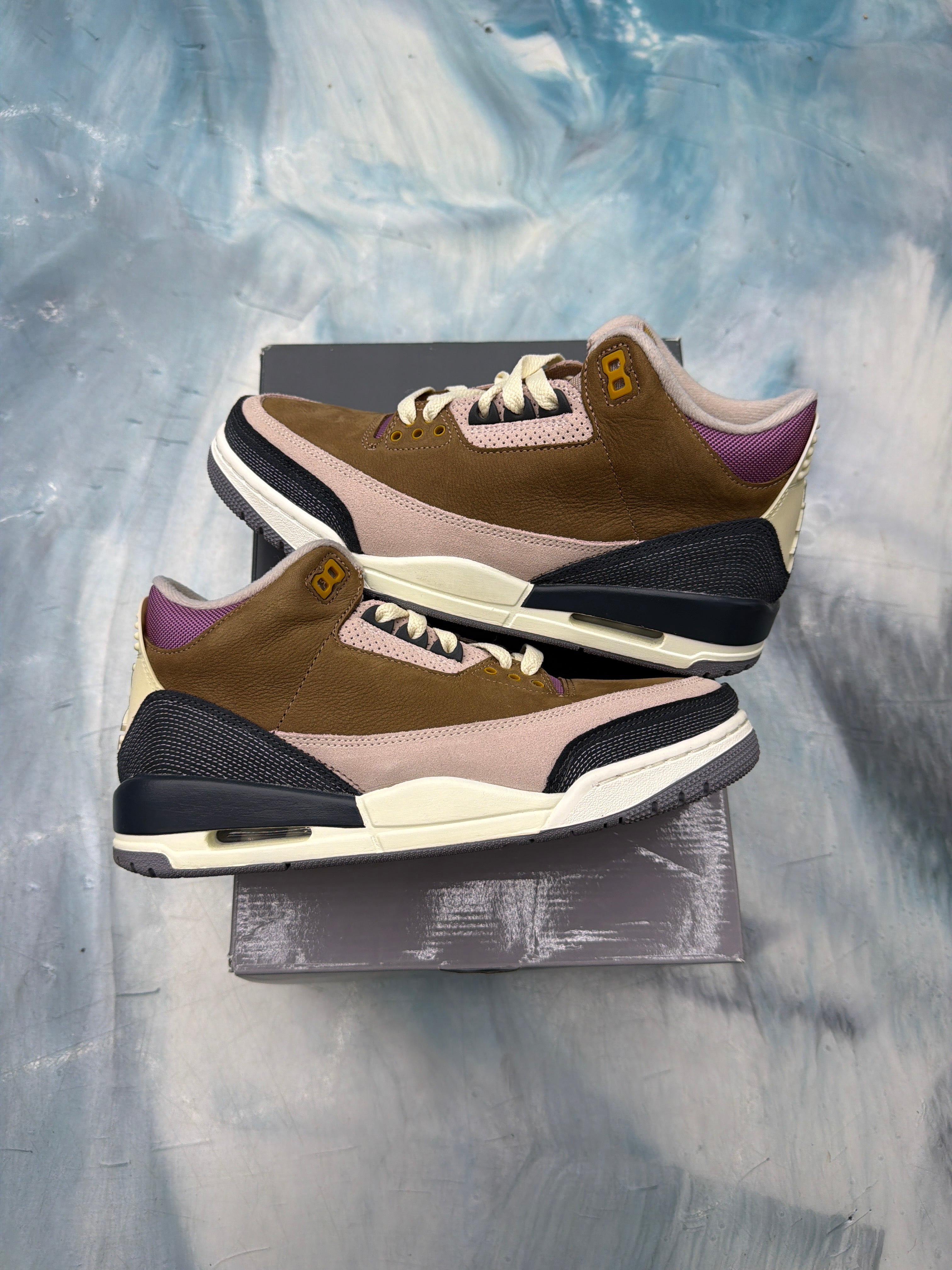JORDAN 3 RETRO WINTERIZED ARCHEO BROWN PRE OWNED SIZE 8