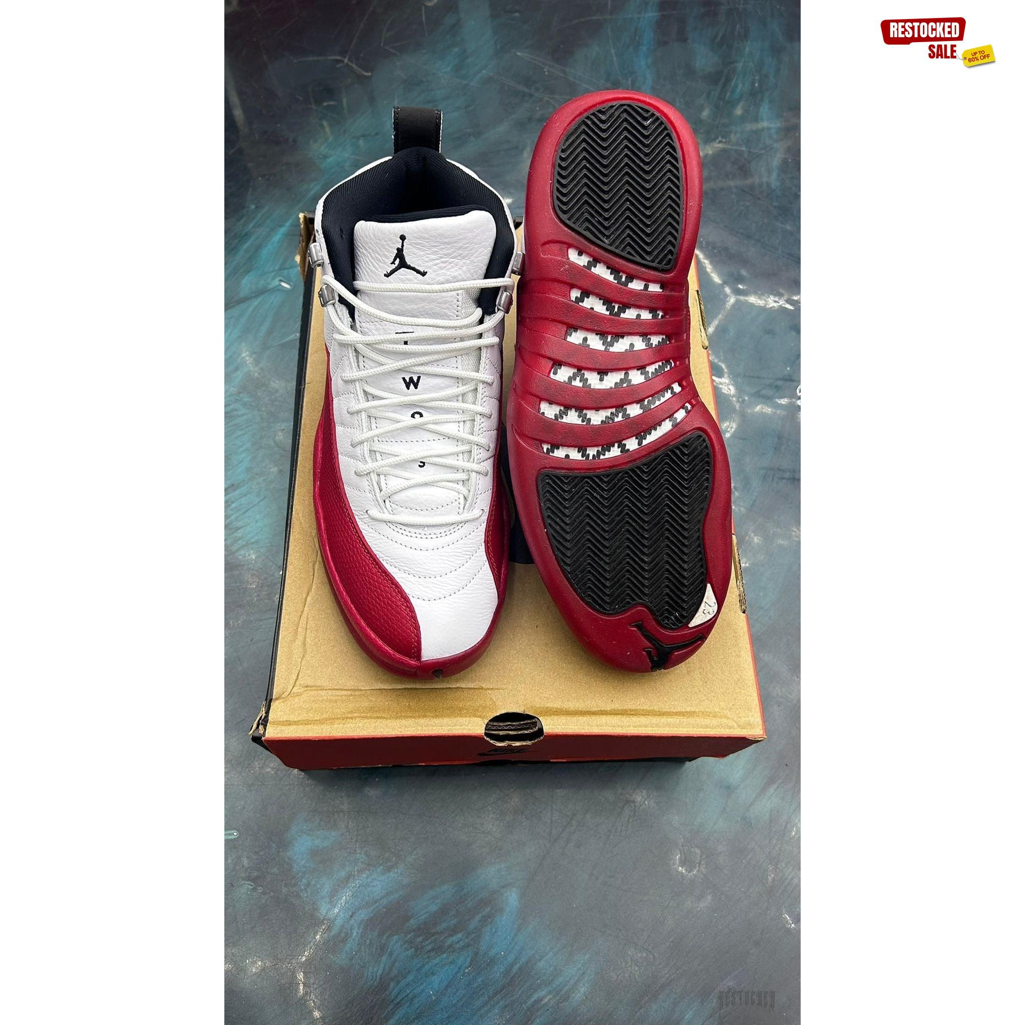 JORDAN 12 RETRO CHERRY PRE OWNED SIZE 9.5
