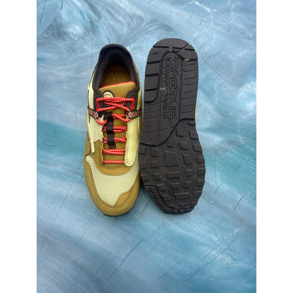 NIKE AIR MAX 1 TRAVIS SCOTT CACTUS JACK WHEAT LEMON DROP (PREOWNED) SIZE 10