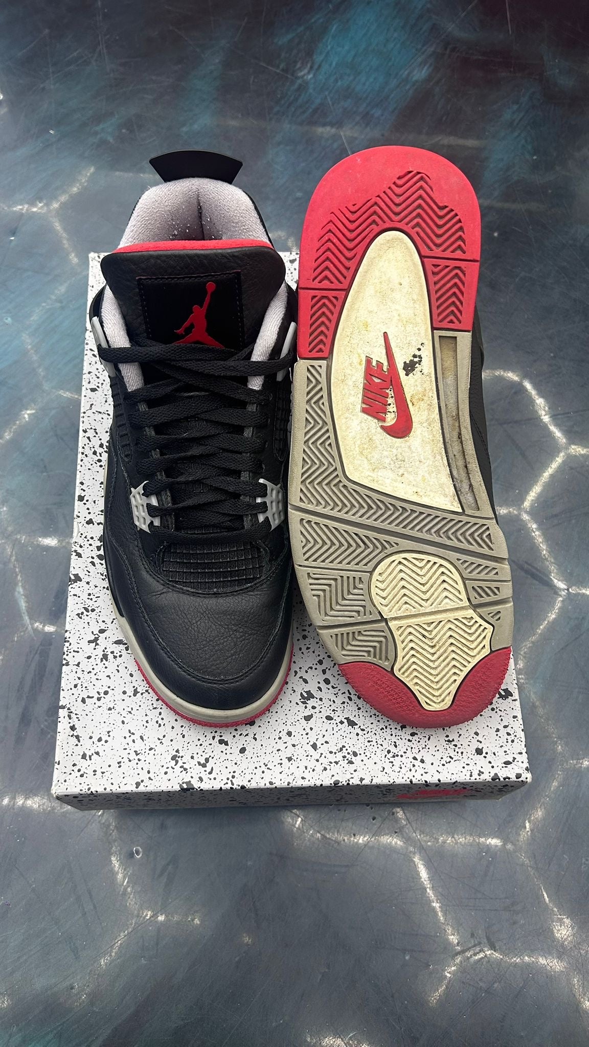 JORDAN 4 RETRO BRED REIMAGINED PRE OWNED SIZE 10