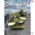 JORDAN 4 RETRO SE CRAFT MEDIUM OLIVE PRE OWNED SIZE 12