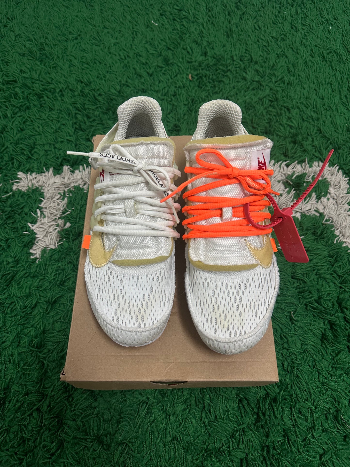 NIKE AIR PRESTO OFF-WHITE WHITE (2018) PRE-OWNED SIZE 9