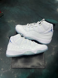 JORDAN 11 RETRO LEGEND BLUE (2024) PRE OWNED SIZE 9