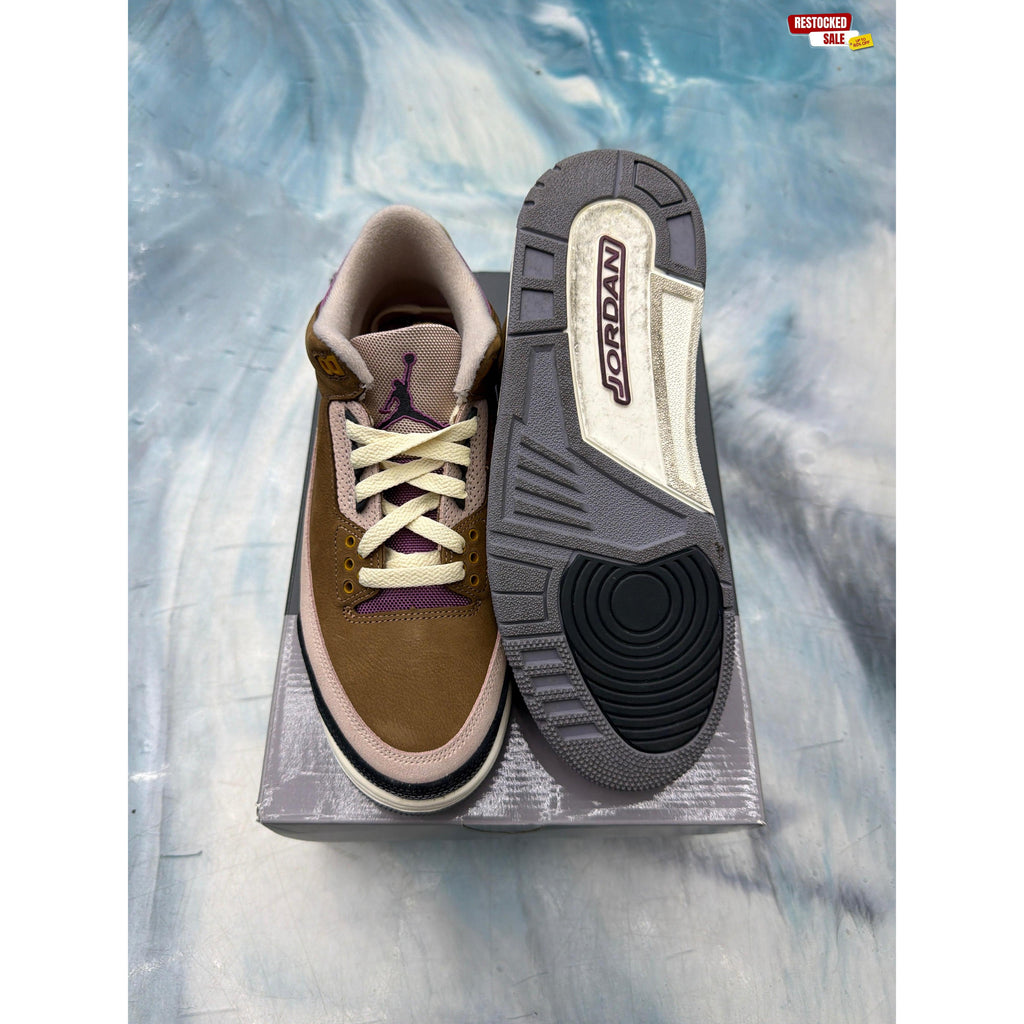 JORDAN 3 RETRO WINTERIZED ARCHEO BROWN PRE OWNED SIZE 8