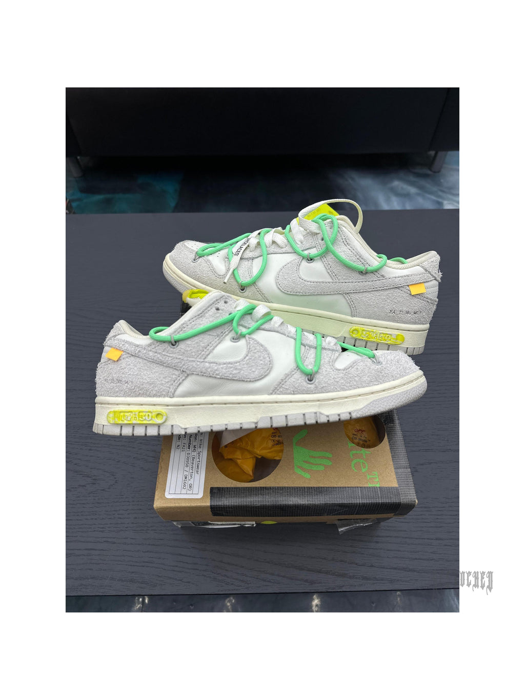 NIKE DUNK LOW OFF-WHITE LOT 14 PRE OWNED SIZE 11