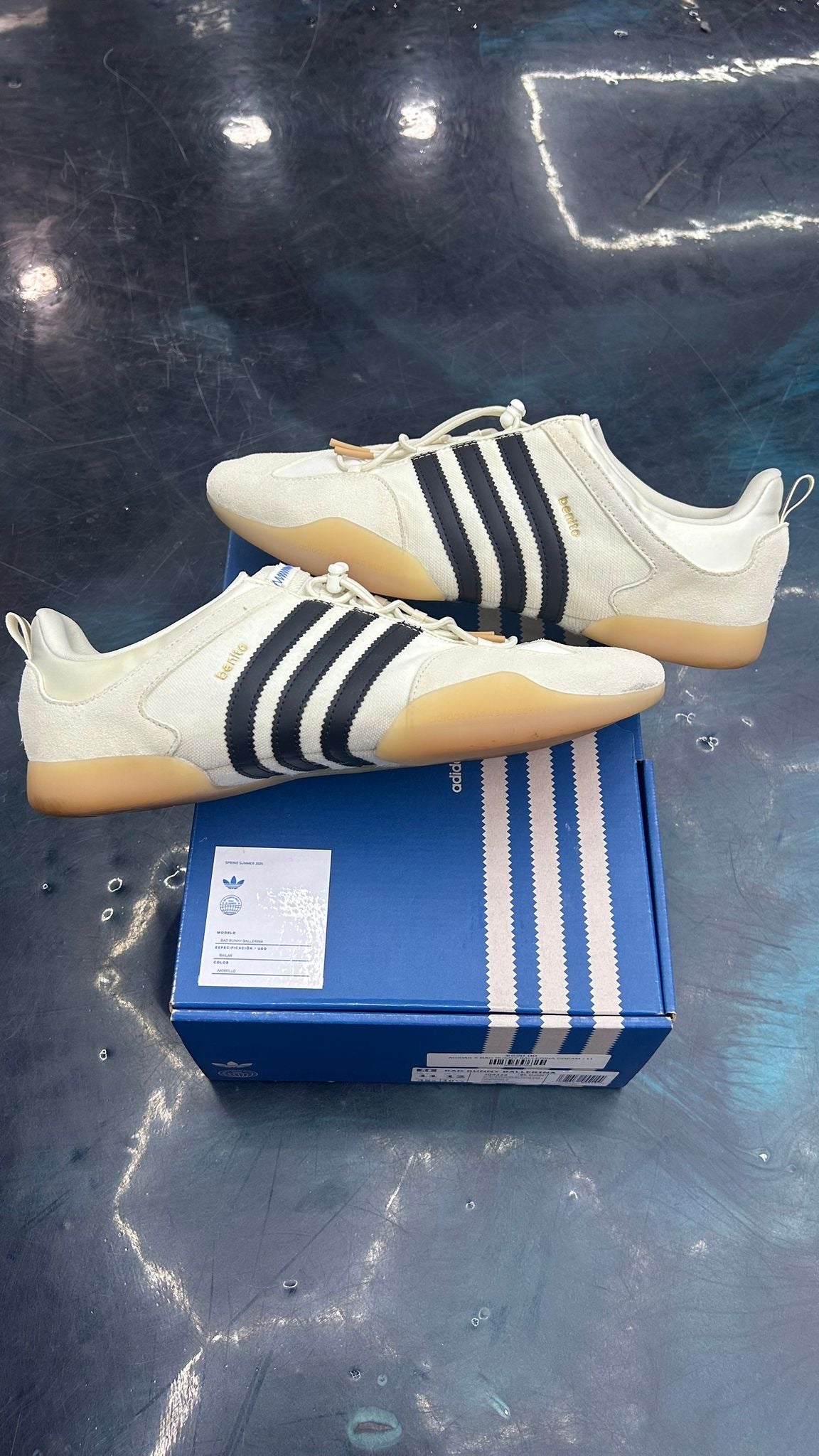 ADIDAS X BAD BUNNY BALLERINA CREAM PRE OWNED SIZE 11