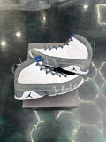 JORDAN 9 RETRO FLINT GREY FRENCH BLUE PRE OWNED SIZE 11