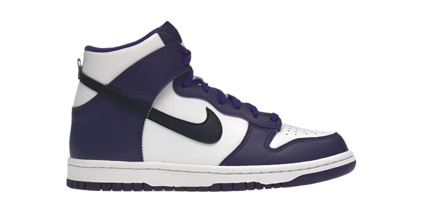 NIKE DUNK HIGH ELECTRO PURPLE MIDNIGHT NAVY (GS)