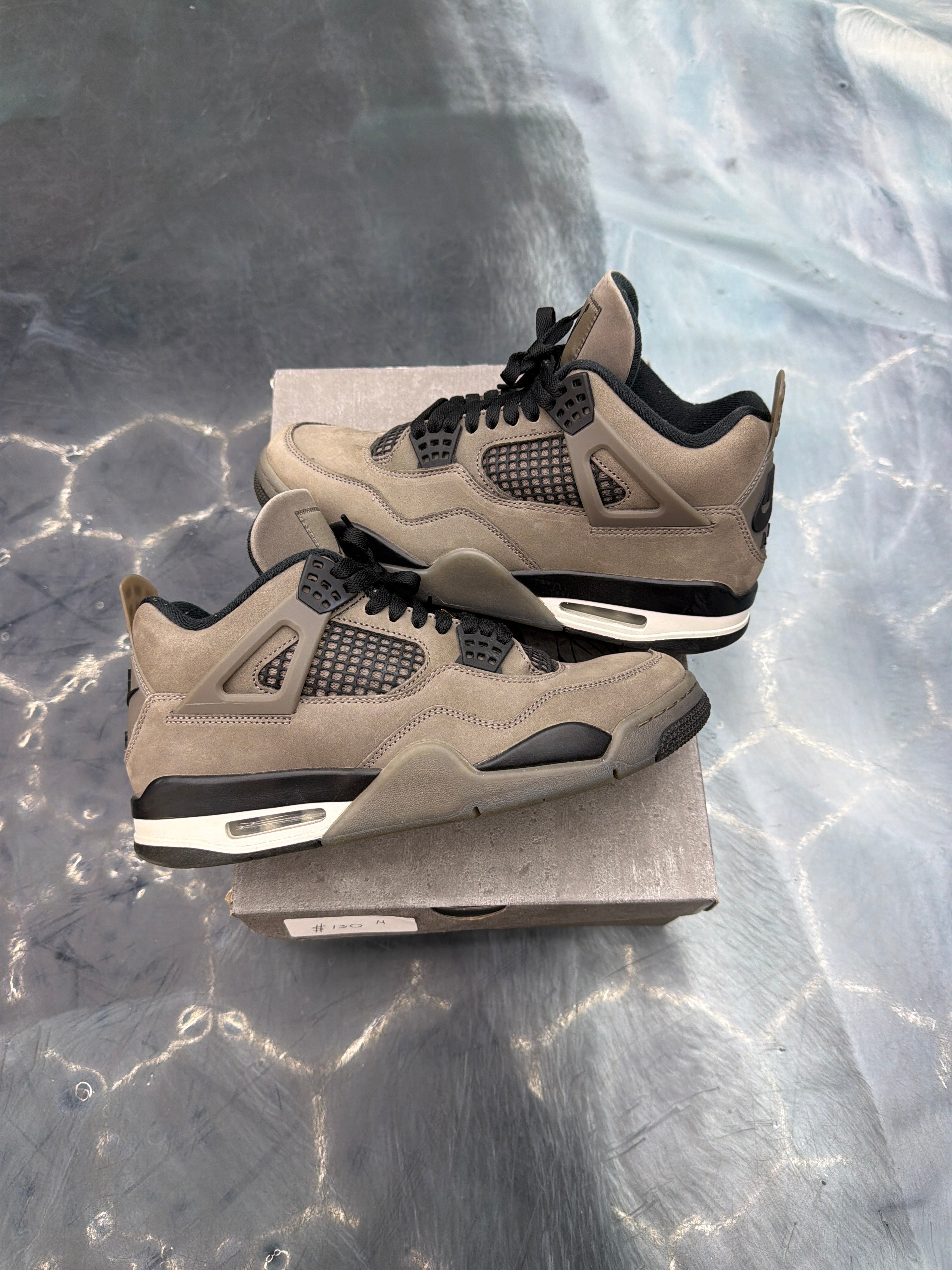 JORDAN 4 RETRO CAVE STONE PRE OWNED SIZE 9.5