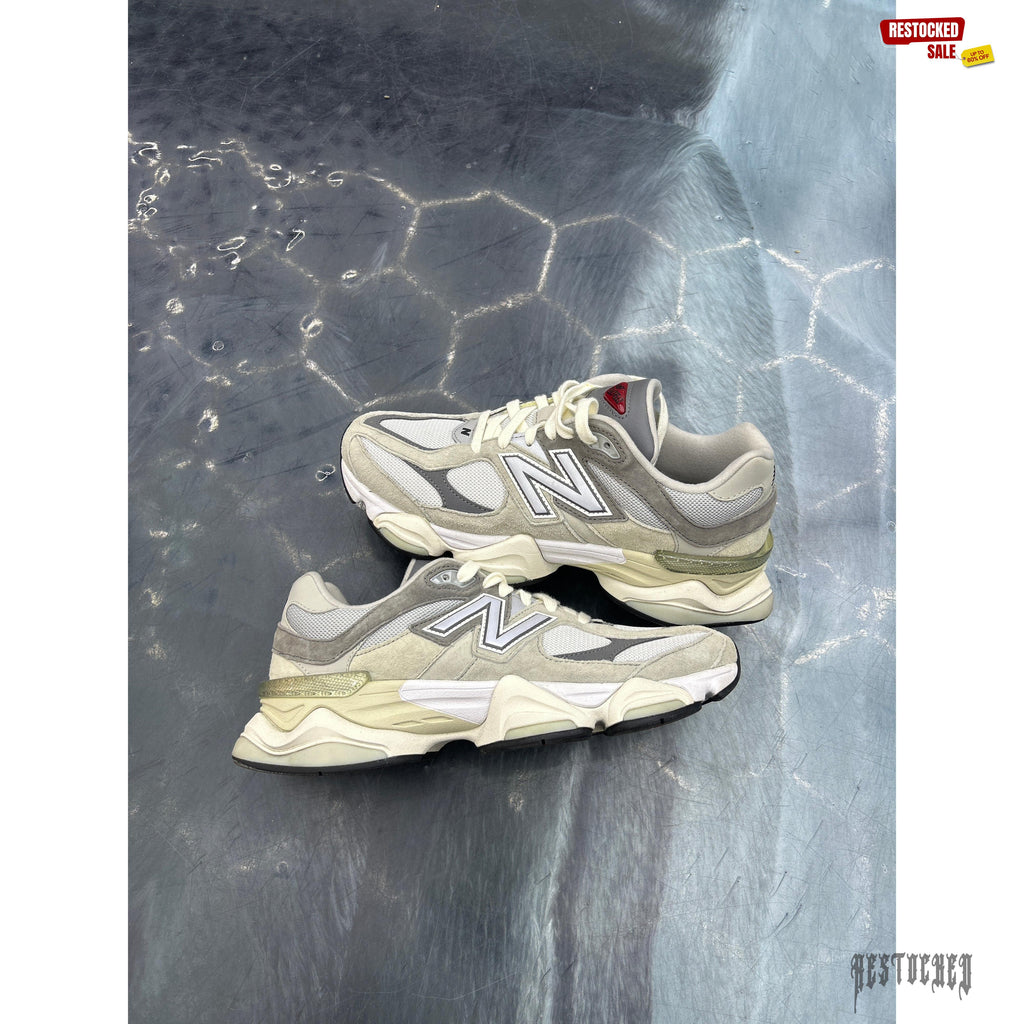 NEW BALANCE 9060 SEA SALT WHITE PRE OWNED SIZE 10 NO BOX