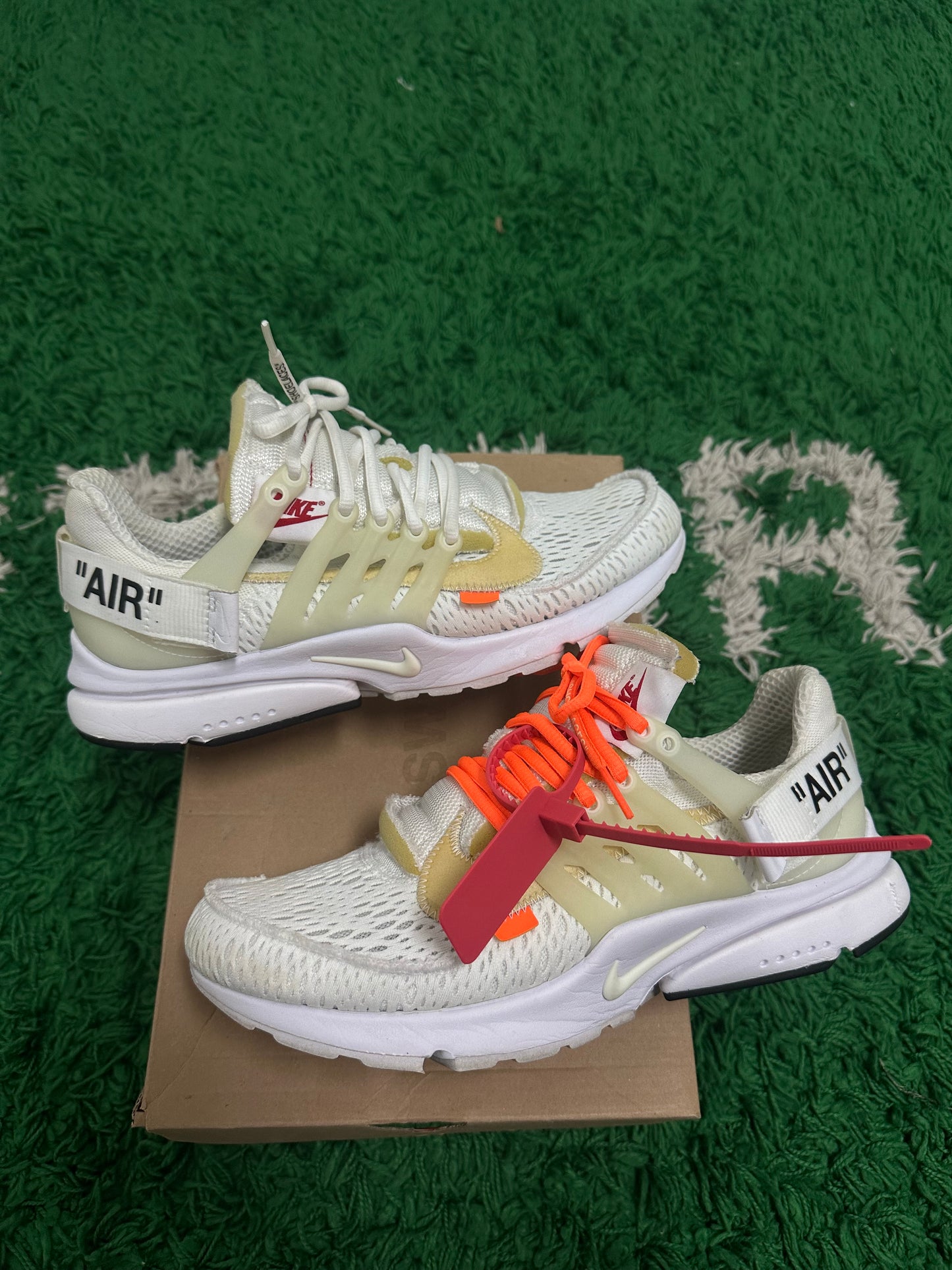 NIKE AIR PRESTO OFF-WHITE WHITE (2018) PRE-OWNED SIZE 9