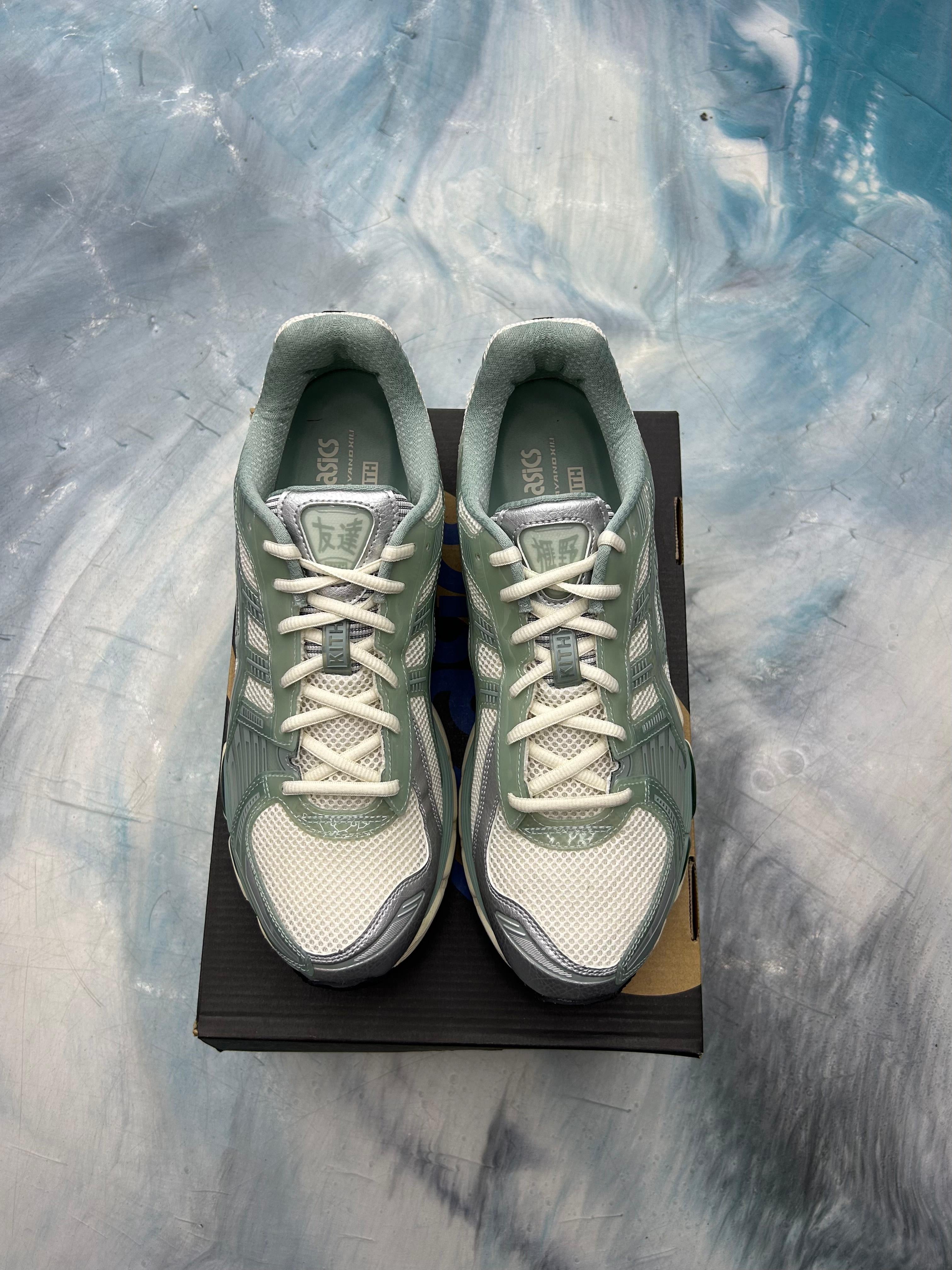 ASICS GEL KAYANO 12.1 KITH CREAM SAGE PRE OWNED SIZE 11