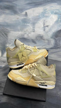 JORDAN 4 RETRO OFF WHITE SAIL PRE OWNED SIZE 7M