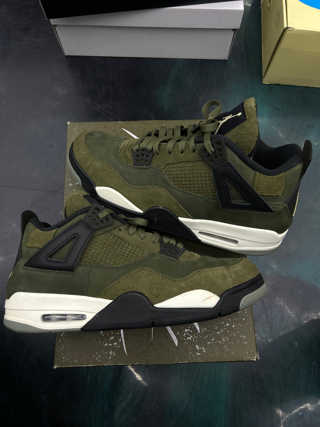 JORDAN 4 RETRO SE CRAFT MEDIUM OLIVE SIZE 13