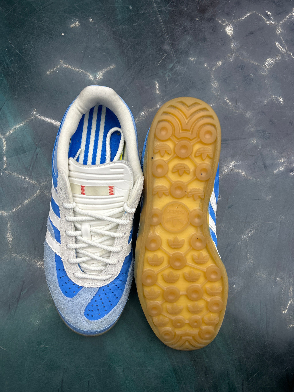 ADIDAS GAZELLE INDOOR BAD BUNNY SAN JUAN PRE OWNED SIZE 10.5 NO BOX