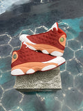 JORDAN 13 RETRO DUNE RED PRE OWNED SIZE 8 REP BOX
