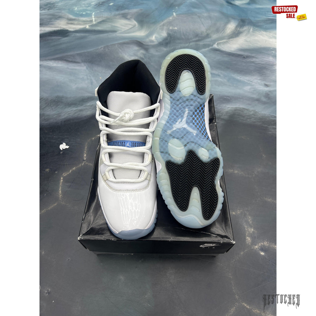 JORDAN 11 RETRO LEGEND BLUE PRE OWNED SIZE 13