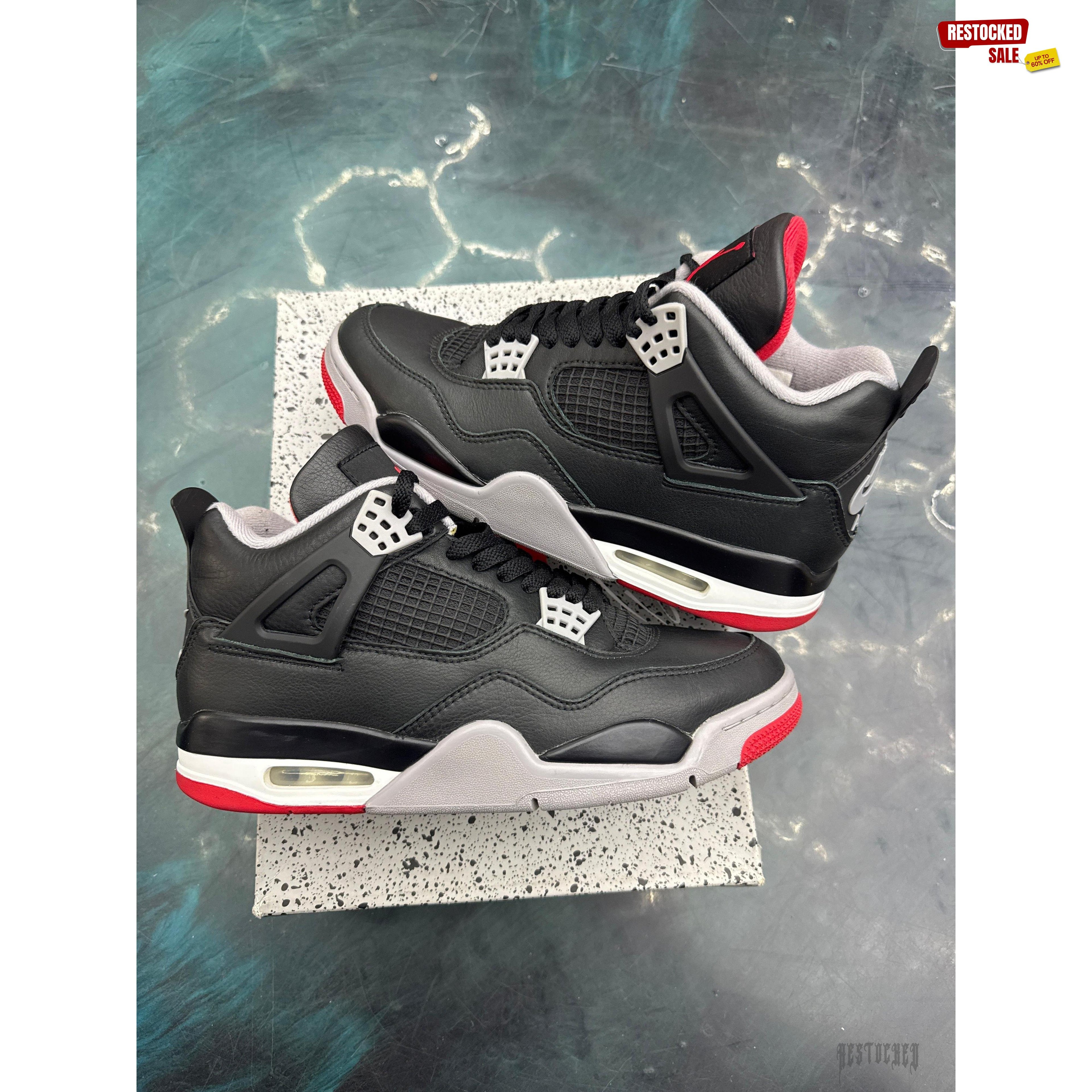 JORDAN 4 RETRO BRED REIMAGINED PRE OWNED SIZE 8.5