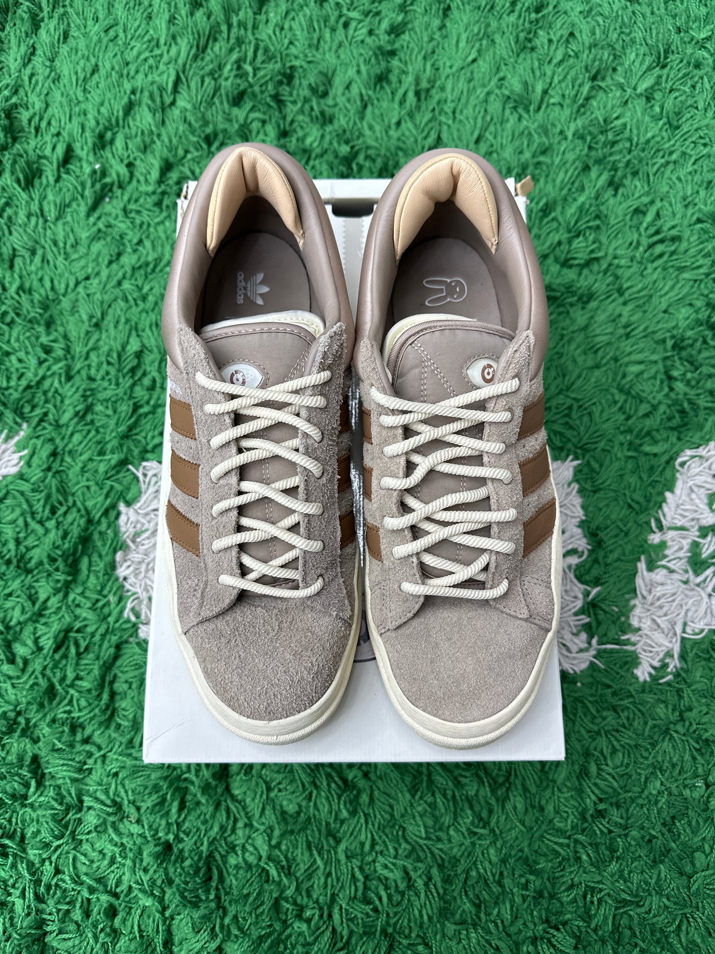 ADIDAS CAMPUS LIGHT BAD BUNNY CHALKY BROWN PRE-OWNED SIZE 11