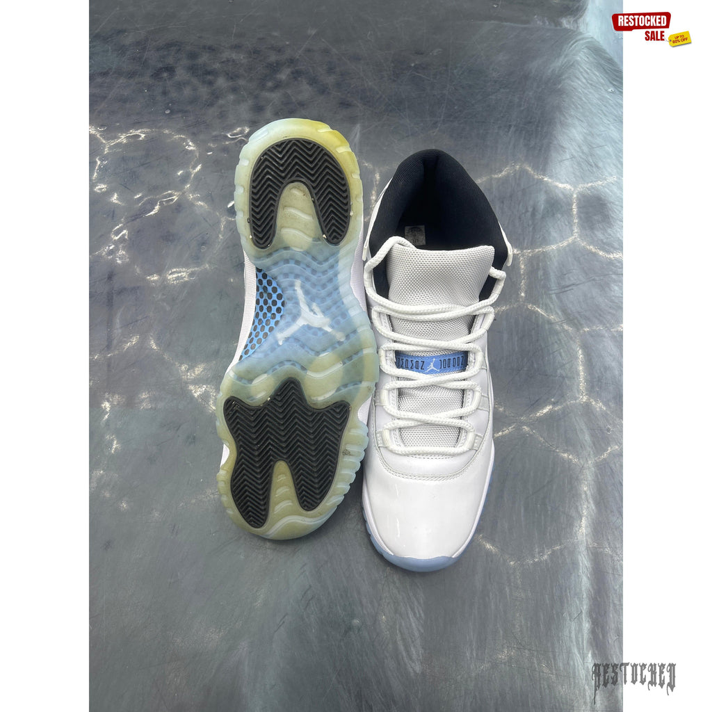 JORDAN 11 RETRO LEGEND BLUE PRE OWNED SIZE 11 NO BOX