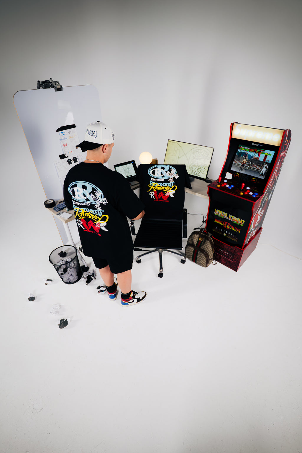 RESTOCKED MULTI LOGO SKETCH TEE
