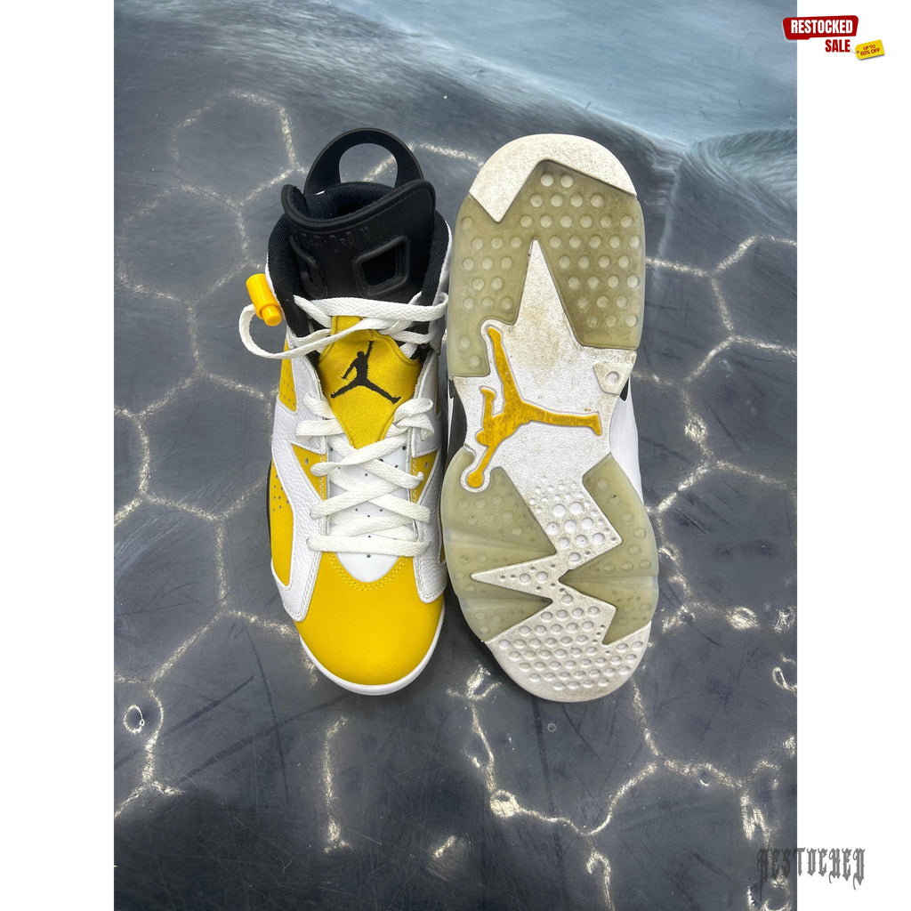 JORDAN 6 RETRO YELLOW OCHRE PRE OWNED SIZE 10 NO BOX