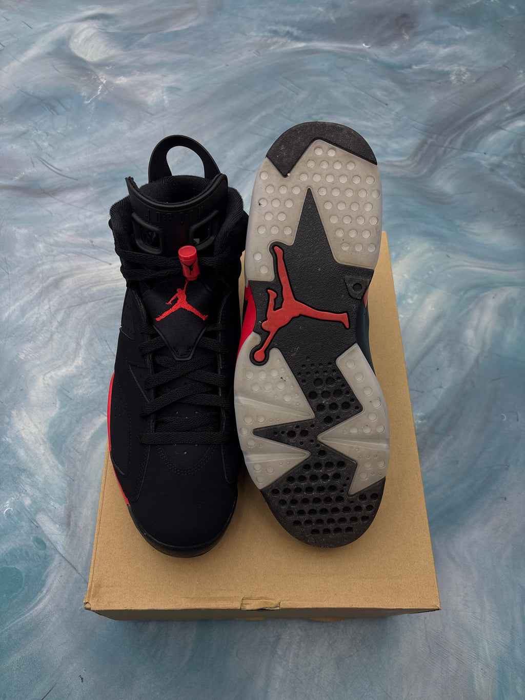 JORDA 6 RETRO INFRARED SALESMAN SIZE 12 PRE OWNED