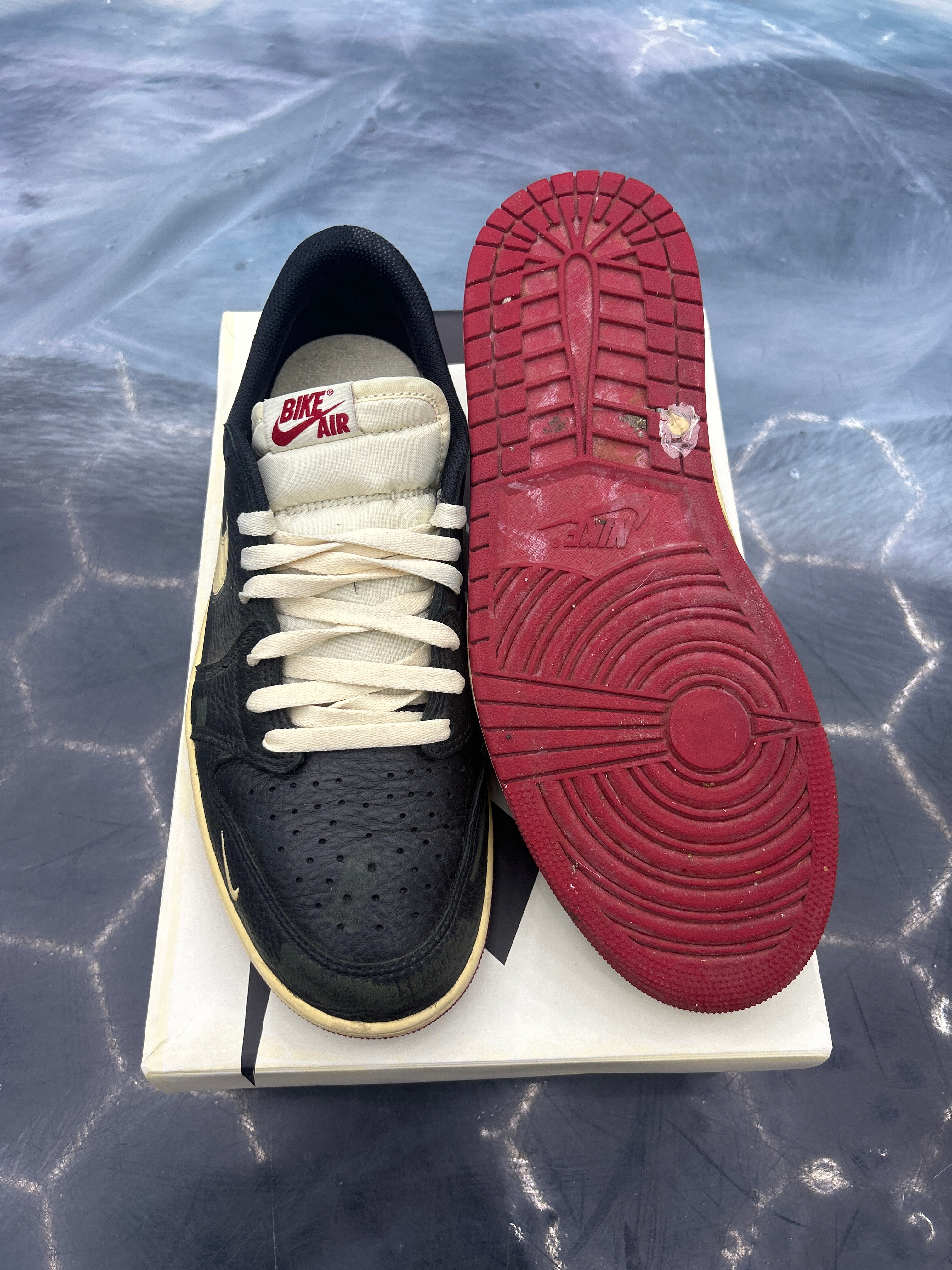 JORDAN 1 RETRO LOW OG NIGEL SYLVESTER BETTER WITH TIME PRE OWNED SIZE 10.5