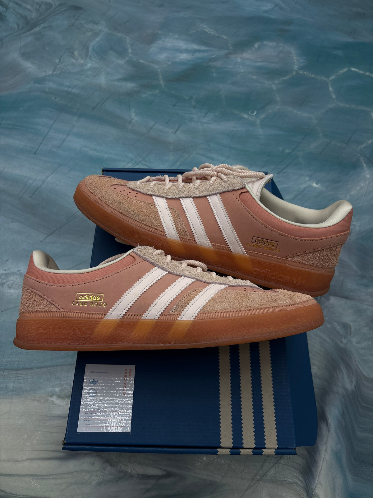 ADIDAS  GAZELLE INDOOR BAD BUNNY CABO ROJO PRE OWNED SIZE 13