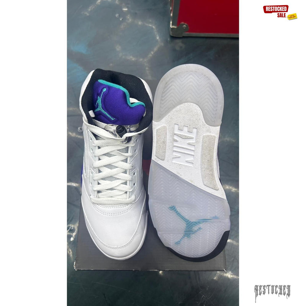 JORDAN 5 RETRO GRAPE PRE OWNED SIZE 8