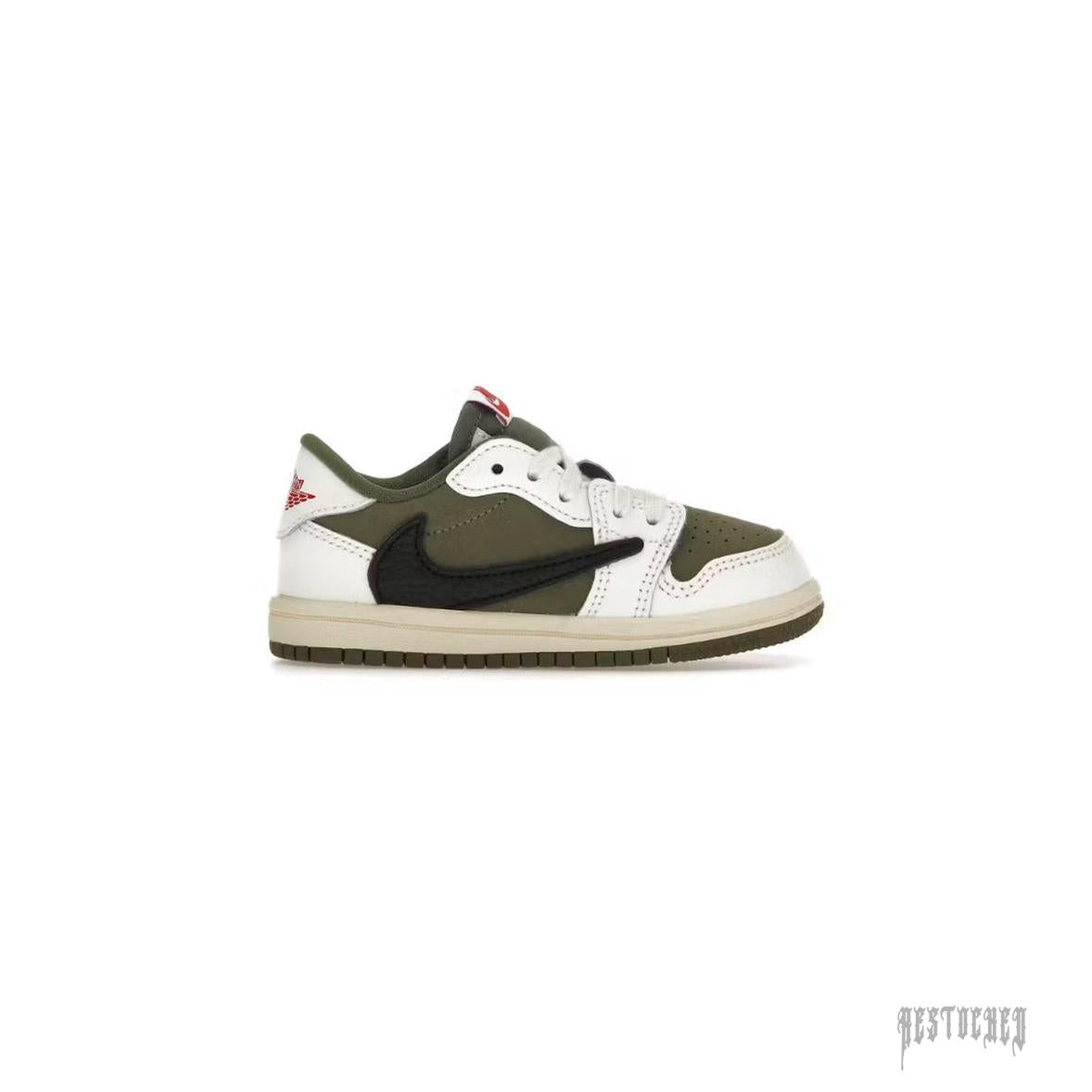 JORDAN 1 RETRO LOW OG SP TRAVIS SCOTT MEDIUM OLIVE (PS)