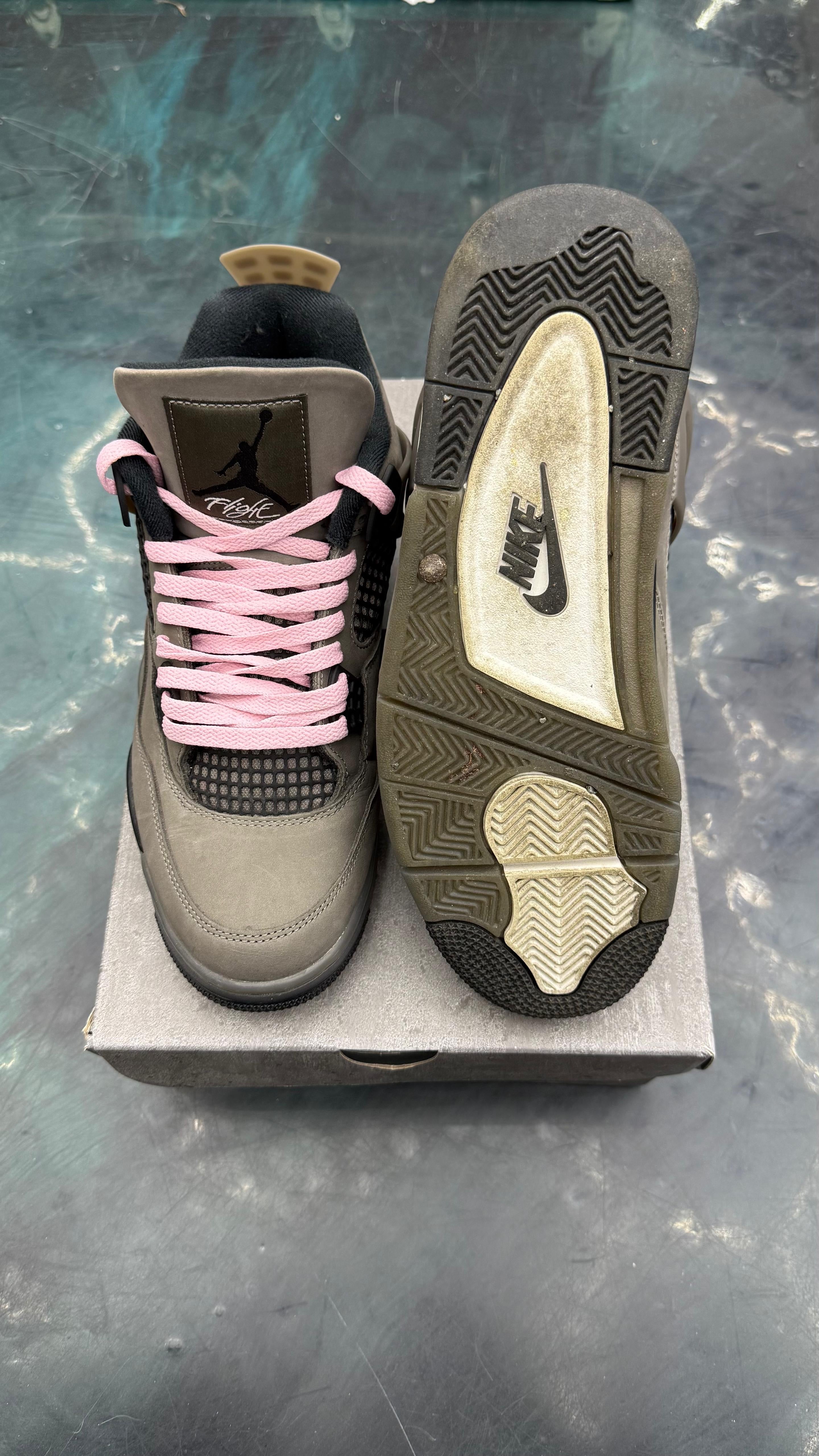 JORDAN 4 RETRO CAVE STONE PRE OWNED SIZE 10