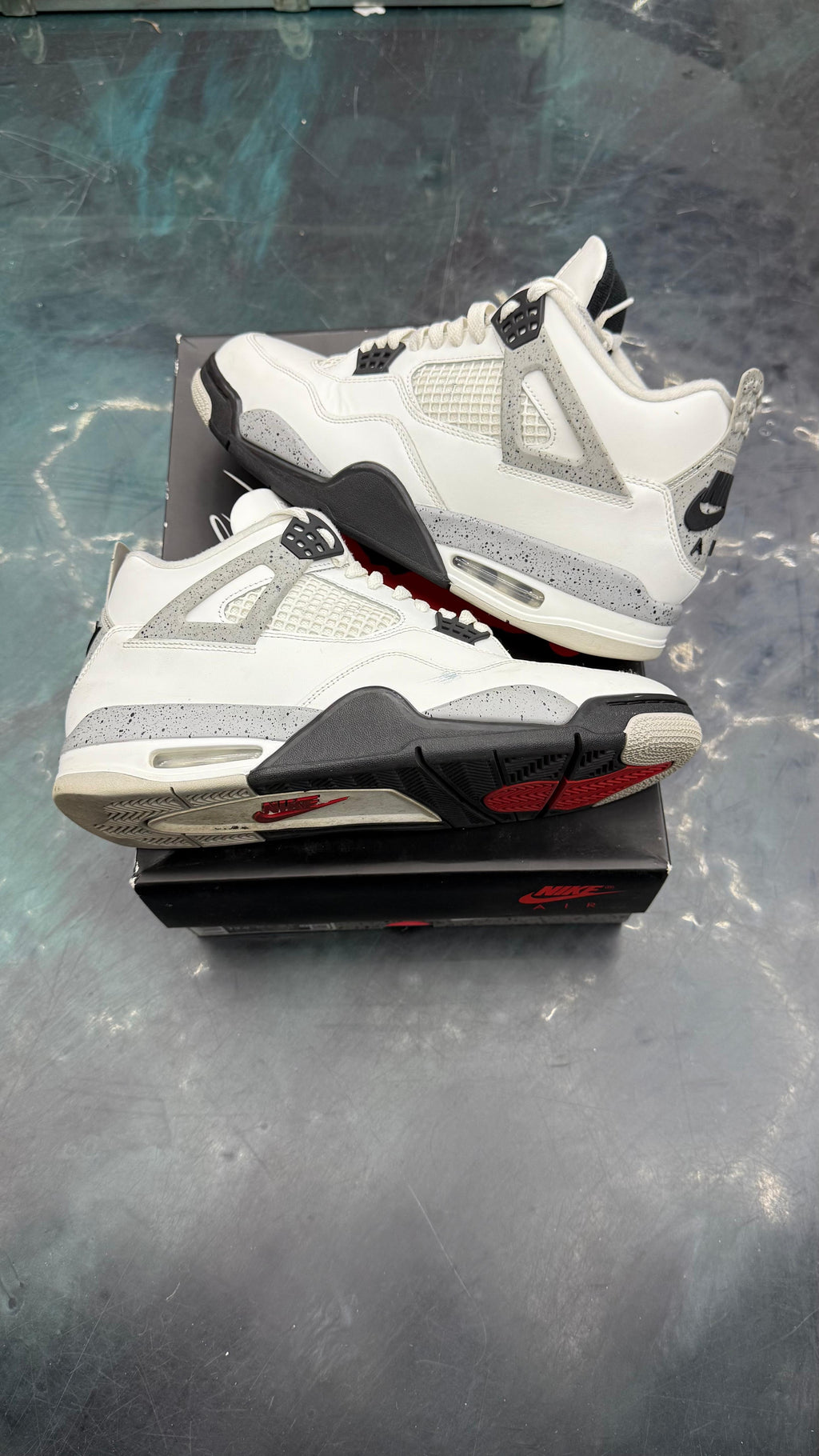 JORSAN 4 RETRO WHITE CEMENT PRE OWNED SIZE 12